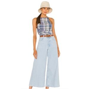 Free People Super Wide Leg Cropped Jean